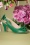 50s Ava Carina Flower Picking Pumps in Kelly Green