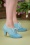 Ava La Vie en Rose Shoe Booties Années 50 en Bleu Ciel et Crème