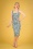50s Anita Dreamy Floral Pencil Dress in Cream