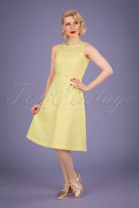 Mademoiselle YéYé - 60s Irresistible Dress in Mellow Yellow