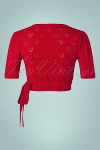 Topvintage Boutique Collection - Poppy wikkeltop in rood 3
