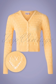 Topvintage Boutique Collection - 50s Mara Cardigan in Yellow 2