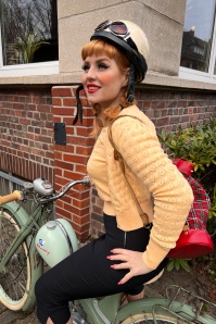Topvintage Boutique Collection - 50s Mara Cardigan in Yellow