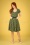 60s Gracious Allure Summer Dress in Adam and Eva Green