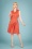 50s Delara Dress in Coral