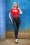 Miss Hotrod Skinny Jeans Années 50 en Bleu Foncé