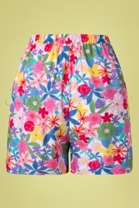 Compania Fantastica - 60s Soraya Floral Shorts in Multi 2