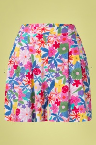 Compania Fantastica - Soraya Floral Shorts Années 60 en Multi