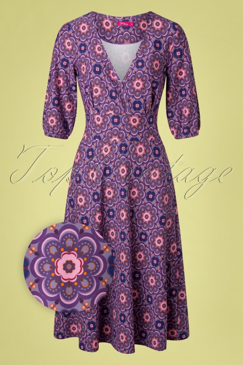 Tante Betsy - 70s Julia Maroq Dress in Purple 2