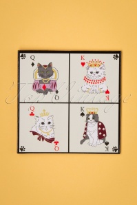 Collectif Clothing - 10 Pack Cat Croupier Coasters 2