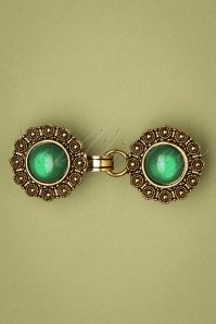 Urban Hippies - 20s Vest Clips in Gold and Ming Green