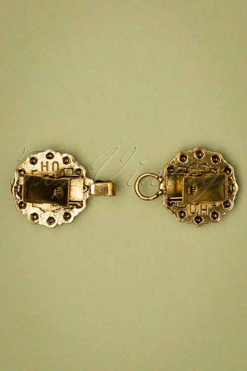 Urban Hippies - 20s Vest Clips in Gold and Ming Green 3
