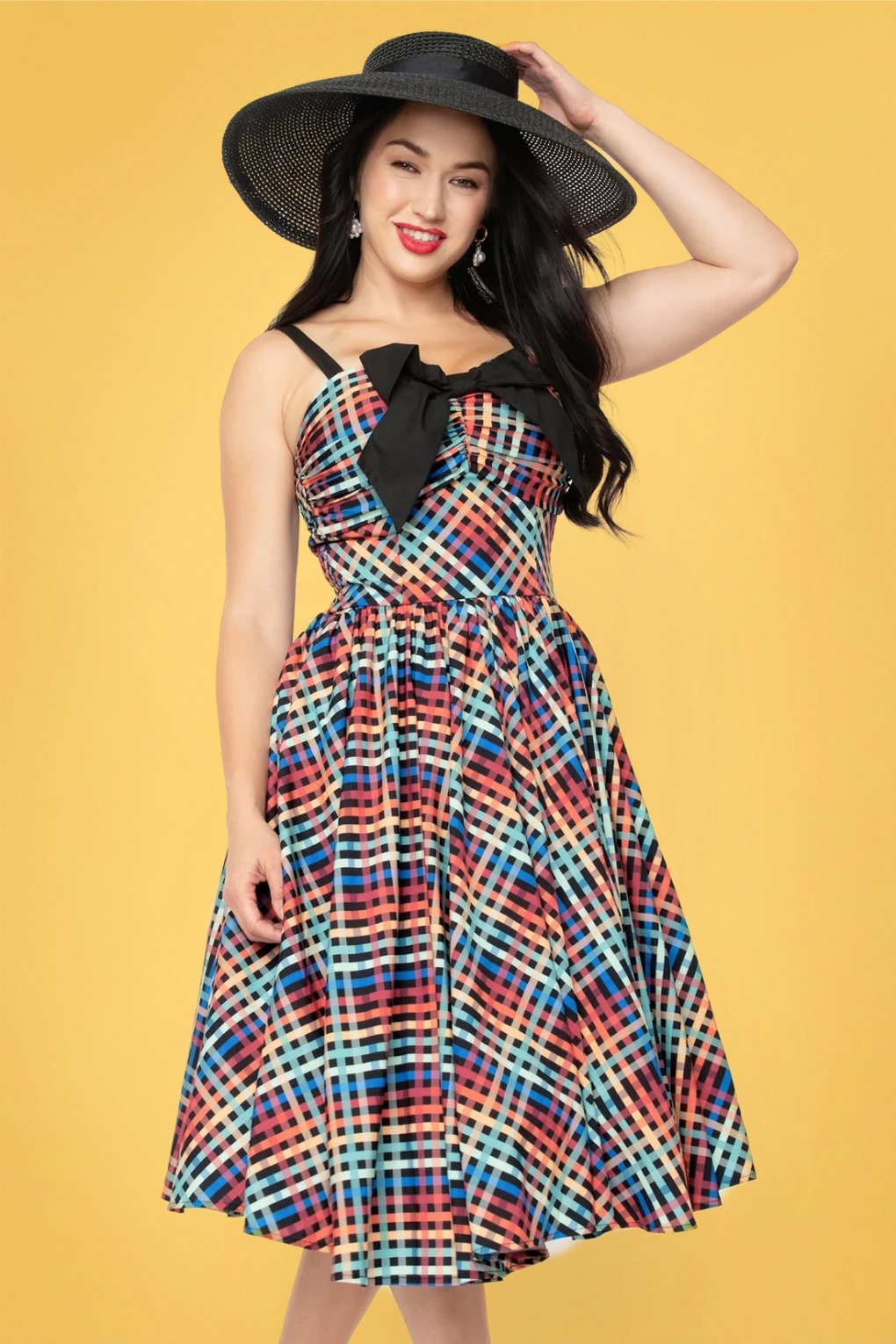 unique vintage plaid dress