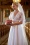 Sabella May Lace Maxi Dress Années 50 en Blanc Quartz