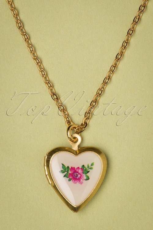 Urban Hippies 43072 Necklace Pink Gold Rose Madaillion 220420 607 W