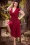 50s Layla Cross Over Dress in Atlas Red