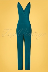 Vintage Chic for Topvintage - Casey Jumpsuit in Petrol 2