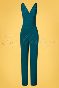 Vintage Chic for Topvintage - 70s Casey Jumpsuit in Petrol