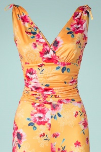 Vintage Chic for Topvintage - 70s Casey Floral Jumpsuit in Yellow 2