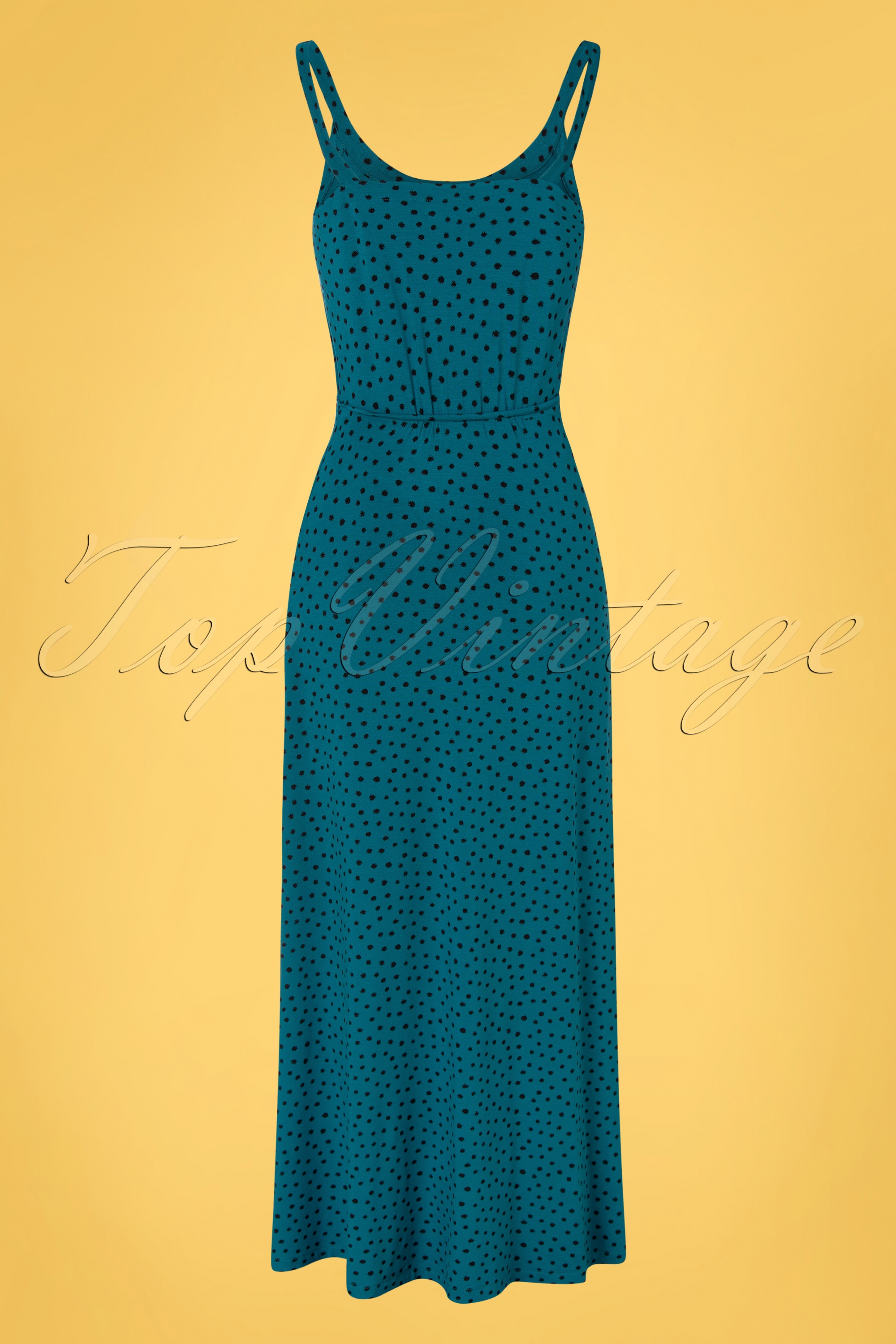 King Louie - Allison Farola maxi jurk in Bay Blauw 6