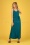 60s Allison Farola Maxi Dress in Bay Blue
