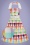 Waverly Rainbow Gingham Swing Dress Años 50 en Multi