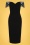 50s Violante Pencil Dress in Black
