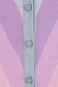 Collectif Clothing - Violet Dreamy Rainbow gestreept vest in multi 2