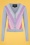 Collectif 41738 Violet Rainbow Stripe Cardigan Multi 20220420 020LW