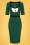 Sadie Pencil Dress Années 50 en Vert