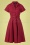 50s Caterina Swing Dress in Raspberry Red