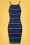 Compania Fantastica 40516 Dress Pencil Rayas Blue White Black 20220421 606W