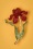Collectif 42012 Scarlet Flower Brooch Red Green 20220422 600W