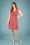 60er Hot Knot Petite Kleid in Kissed By Lava Rot