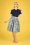 50s Jasmine Dreamy Floral Swing Skirt in Cream