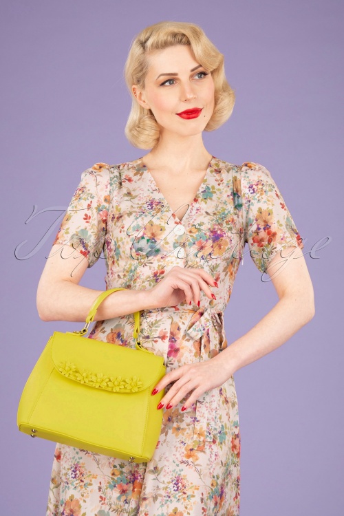 Lulu Hun - Zoe Floral Tasche in Vibrant Gelb 2