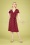 50s Mia Maria Polkadot Dress in Red