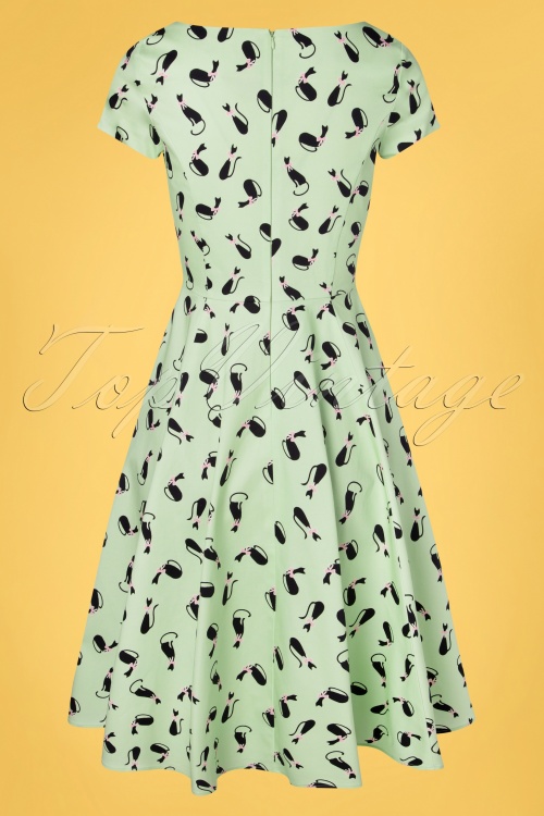 TV Boutique 40513 Swingdress Green Blackcat 02112022 619W