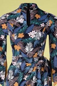 Rebel Love Clothing - Return To Paradise Pake Muu Romper sarong set in blauw 4
