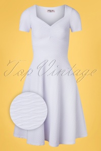 Vintage Chic for Topvintage - 50s Laurie Jacquard Swing Dress in Dreamy Lilac