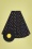 Collectif Clothing 50s Megan Rainbow Polka Dot Swing Skirt in Black