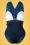 TC Beach - Multiway Swimsuit  Années 50 en Léopard Bleu Marine 3