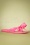 60s Lucky Bow Flip Flops in Neon Pink