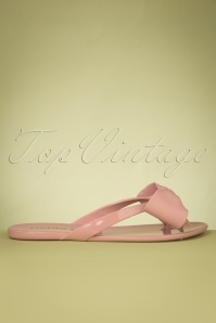 Petite Jolie - Pretty Bow slippers in poederroze 4
