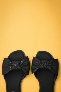 Petite Jolie - Sandalen met grote strik in zwart 3