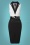 Glamour Bunny Business 41611 Yade Sleeveless Pencil Dress Black White 220422 605W