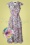 Venna Floral Maxi Dress Années 70 en Multi