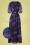 Winona Floral Maxi Wrap Dress Années 70 en Violet