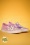 Ruby Shoo 50s Aria Floral Sneakers in Pink