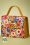 50s Malibu Floral Handbag in Ochre